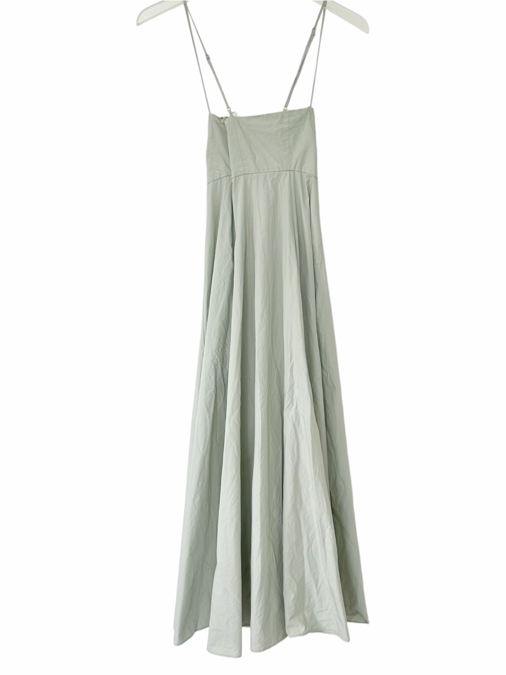 Pixie Market Antonia Padded Bustier Pastel Sage Green Midi Dress Size S — image 7 of 8